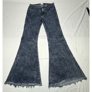 Judy Blue Women's Acid Wash Stretch Bellbottom Blue Jeans - Size 11 (30x31)